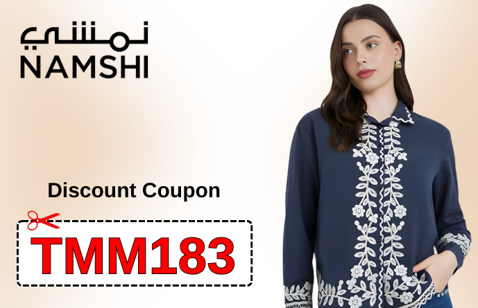 Namshi promo code TMM183 — fashion deals and discount offers for 2026 across UAE, Saudi Arabia, Kuwait, Qatar, Bahrain and Oman, verified and sourced by PromoCode.sale