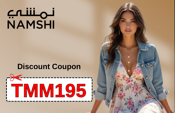 Namshi promo code TMM195 — latest discount codes and active shopping offers for UAE, Saudi Arabia, Kuwait, Qatar, Bahrain and Oman shoppers, updated and sourced by PromoCode.sale