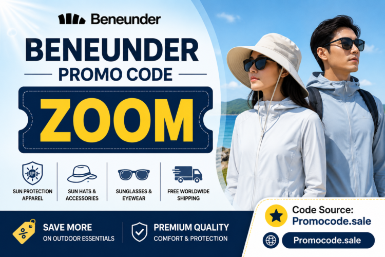 Beneunder Promo Code ZOOM from Promocode.sale for savings on sun protection clothing and outdoor essentials