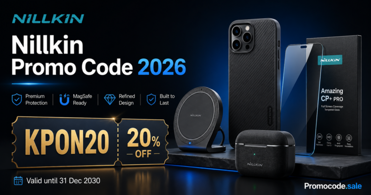 Nillkin Promo Code KPON20 — get 20% off Nillkin phone cases and accessories in 2026, exclusive coupon from Promocode.sale
